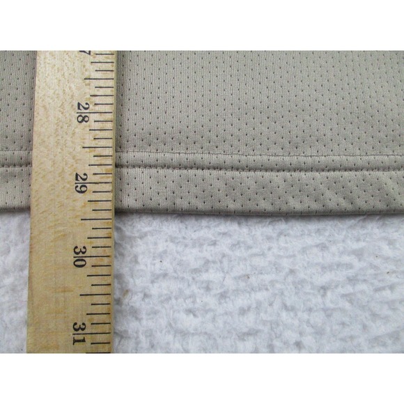 Nike Team Polo Shirt‎ Mens XL Khaki Long Sleeve Performance Golf Mesh Swoosh - Picture 9 of 10